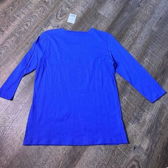 Kiwi Fresh Christmas Ho Ho Ho Top-Size Medium Petite - Picture 2 of 6